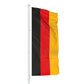 Custom Flagpole Flags Promotional Flags Vivid Ads 300mm W x 1200mm H (Vertical Flag) Single-Sided White header with sister clips