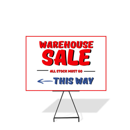 RP Skin - Printed Directional Signs OPEN HOUSE SIGNS Vivid Ads 600mm W x 450mm H (5mm Thick Sheet) Includes Printed Double Sided Signs (Step Stakes NOT Included)