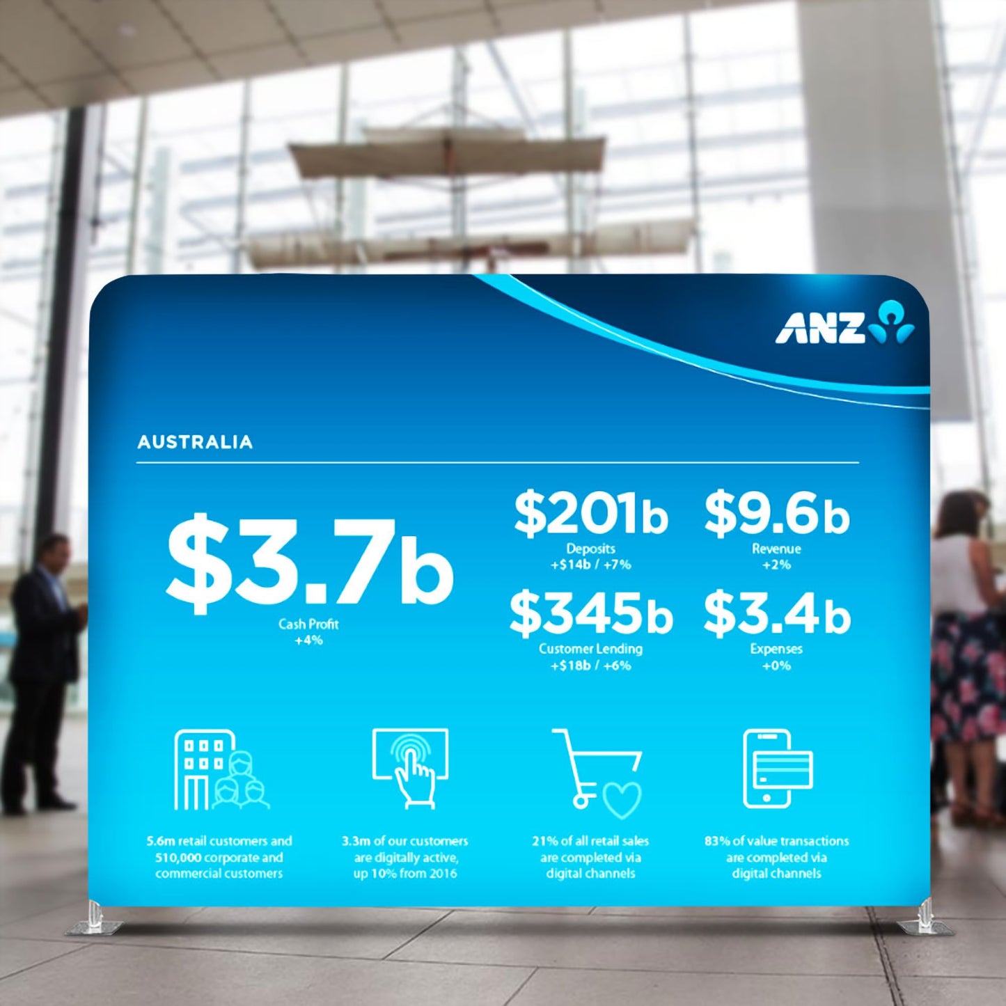 Straight Stretch Fabric Walls Slimline Displays Vivid Ads