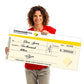 Giant Novelty Cheques Rigid Signs Vivid Ads