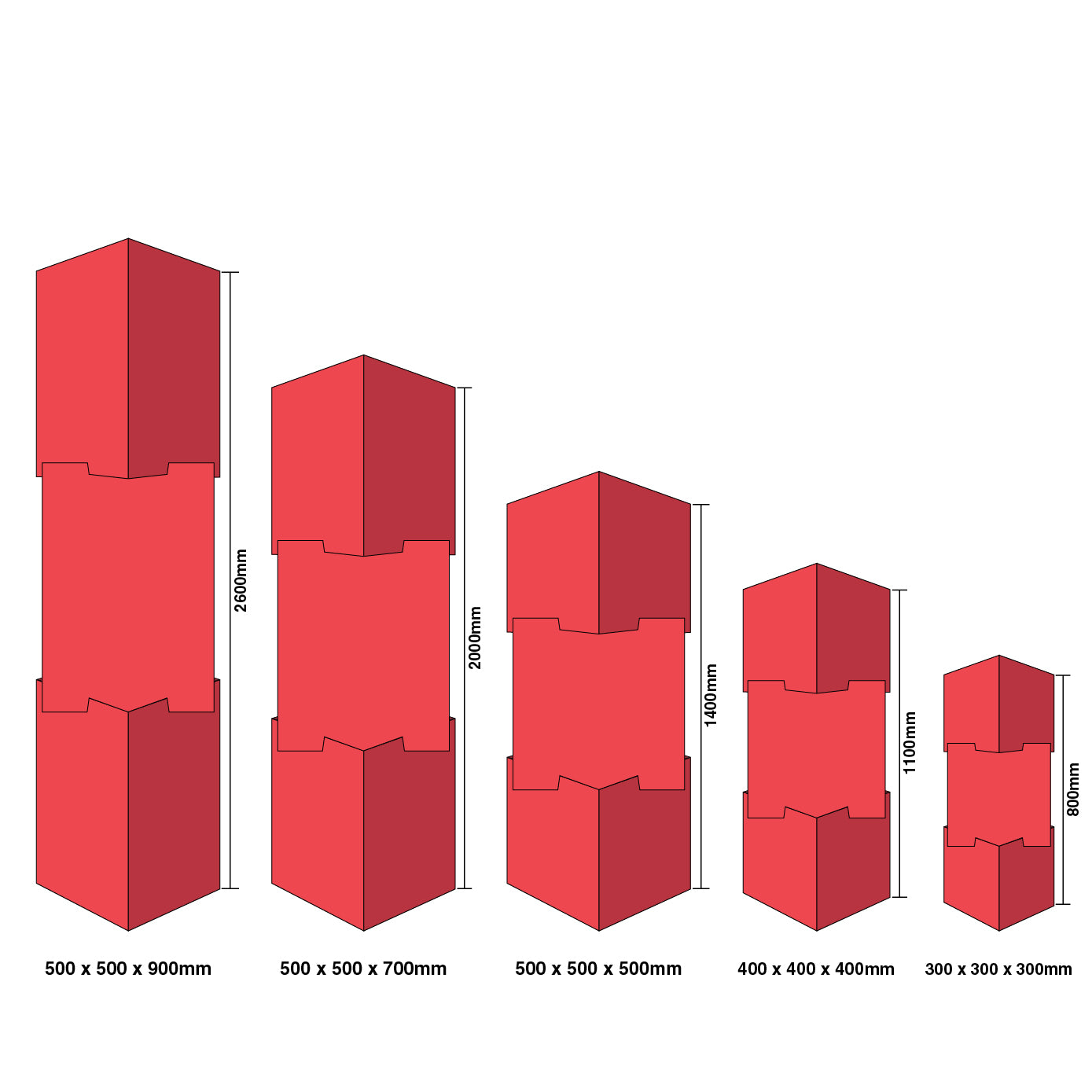 Stackable Cubes Stackable Corflute Cubes Vivid Ads