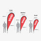 Teardrop banner flags