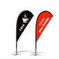 Teardrop banner flags