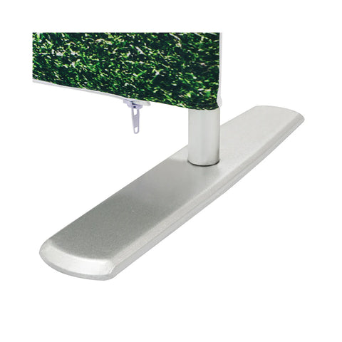 HW - FRAME FEET (Stretch Fabric Display Walls) Stretch Fabric Displays Vivid Ads Standard foot for 2m frame (1980mm W) No graphics included with this item Straight Stretch Fabric Walls (Media Walls)