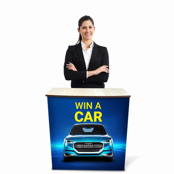 RP Skin - Pop Up Counters Promotional Counters Vivid Ads Replacement Fabric Only Fabric Wrap with Zipper 1060mm W x 460mm D x 1000mm H