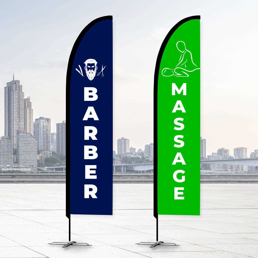 Barber / Salon / Massage Flags Promotional Flags VividAds.com.au   