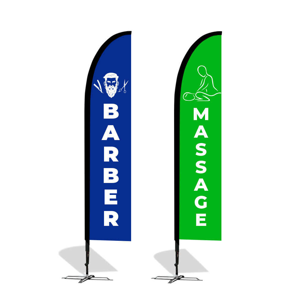 Barber / Salon / Massage Flags Promotional Flags VividAds.com.au   