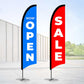 Bow Flags Promotional Flags VividAds.com.au Small (2500mm H) Single Sided Wall Mount (OUT OF STOCK)