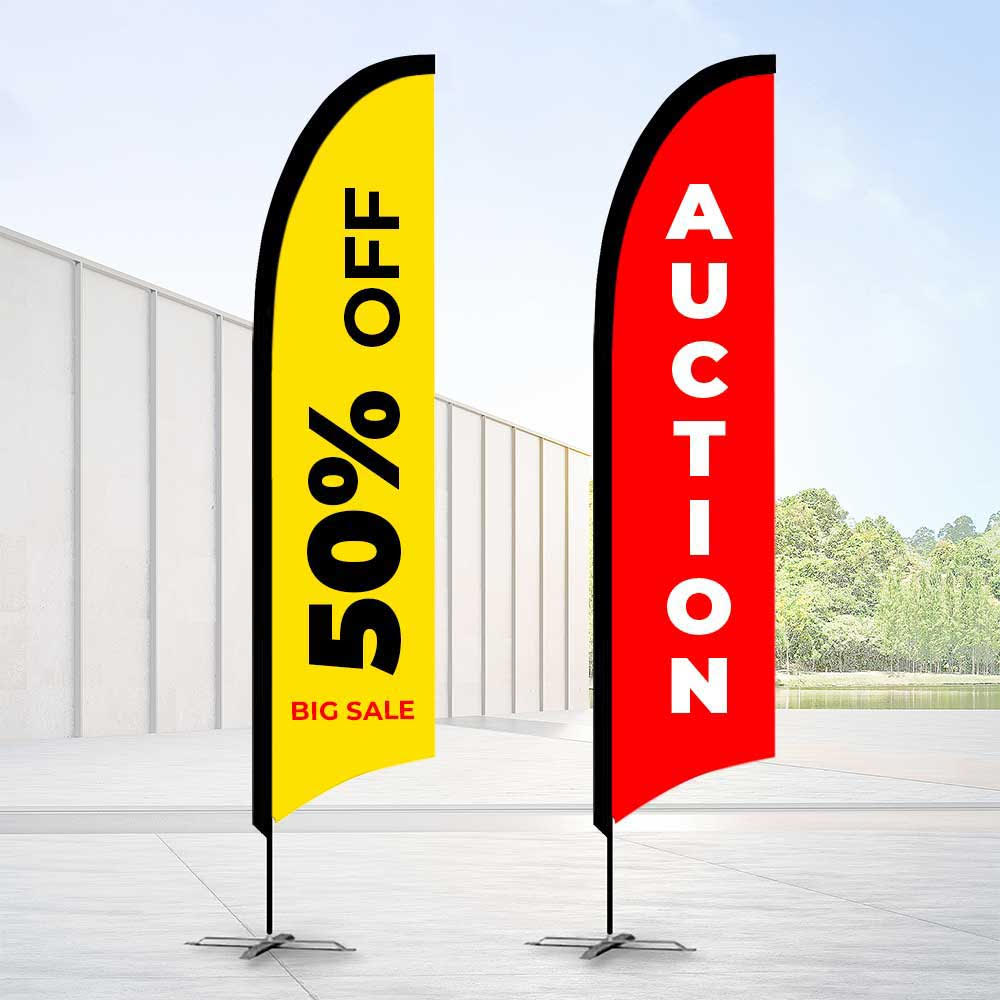 Bow Flags Promotional Flags VividAds.com.au