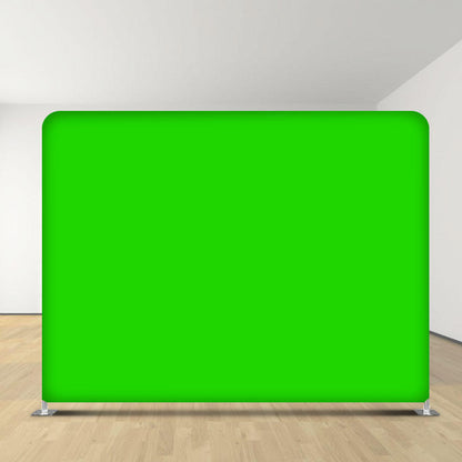 Green Screen Background Media Walls VividAds.com.au Frame + Fabric + Case 2980mm W x 2300mm H Single Sided ( Green )