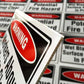Construction Safety Signs Rigid Signs VividAds.com.au 300mm W x 400 mm H  (5mm Thick) 4 x Eyelets (All corners) A pack of 10 signs