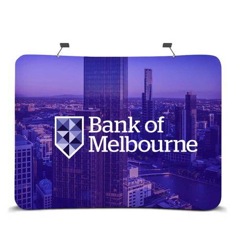 RP Skin - Curved Stretch Fabric Walls Pop Up Displays Vivid Ads