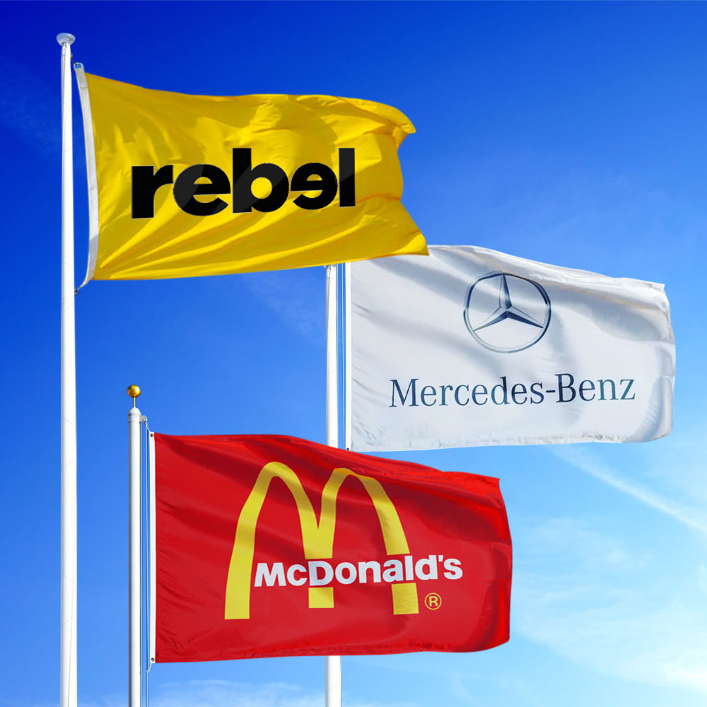Custom Flagpole Flags Promotional Flags VividAds.com.au