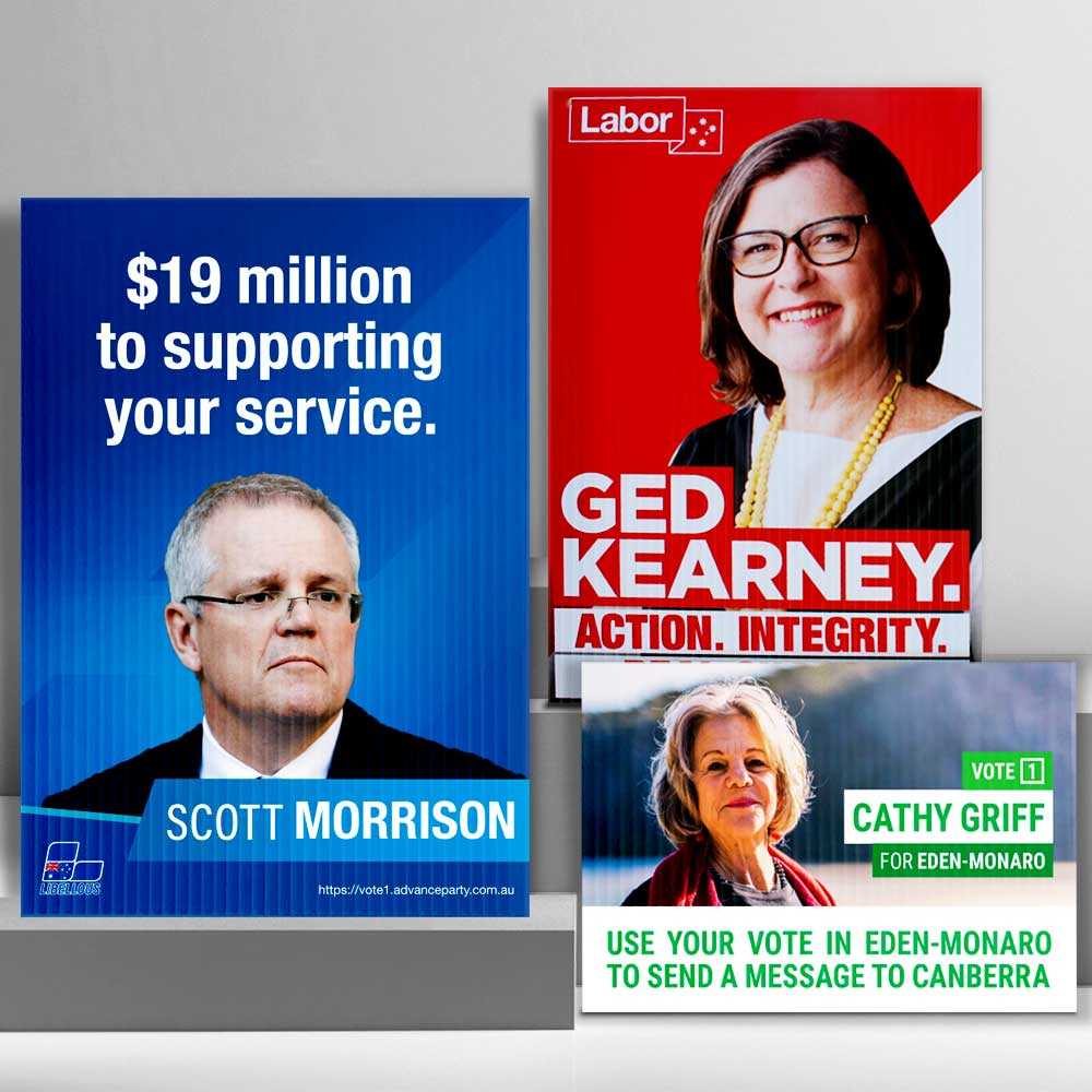 Plastic Election Signs Rigid Signs VividAds Print Room