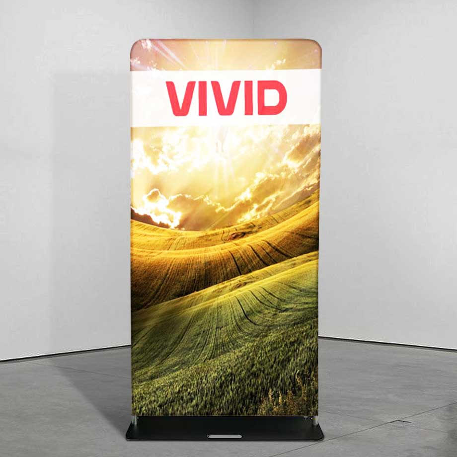 Fabric Banner Stands Pull Up Banners VividAds.com.au Frame + Fabric + Case 850mm W x 1400mm H (Small) Double Sided