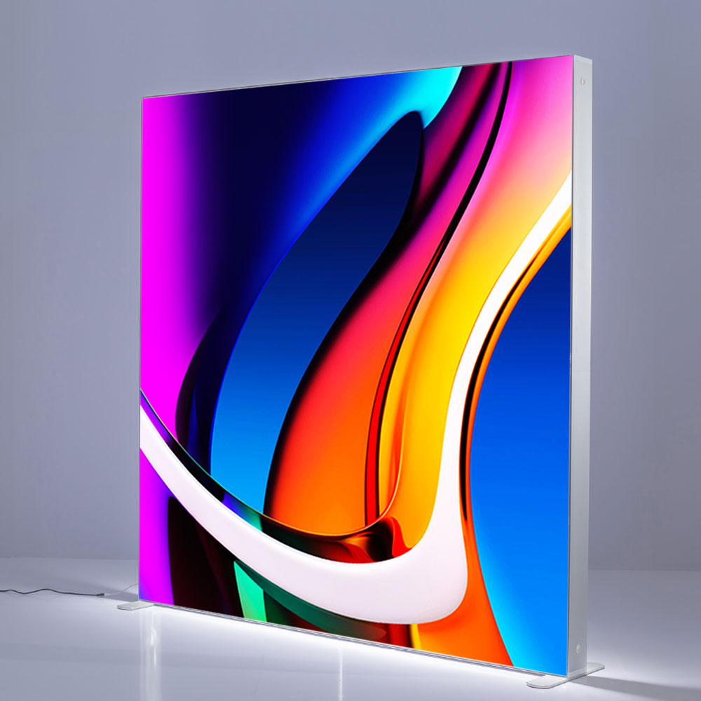 LED Light Box Display Backlit Displays Hawk Frame + Fabric + Case 2000mm W x 2400mm H Double-Sided (Double Impact)