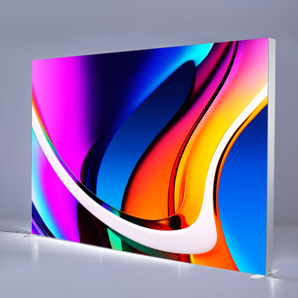 LED Light Box Display Backlit Displays Hawk Frame + Fabric + Case 3000mm W x 2400mm H Double-Sided (Double Impact)