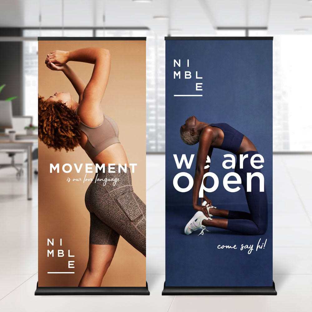 Premium Pull Up Banners Pull Up Banners VividAds Print Room Frame + Graphic + Carry Bag 850mm W x 2050mm H Silver