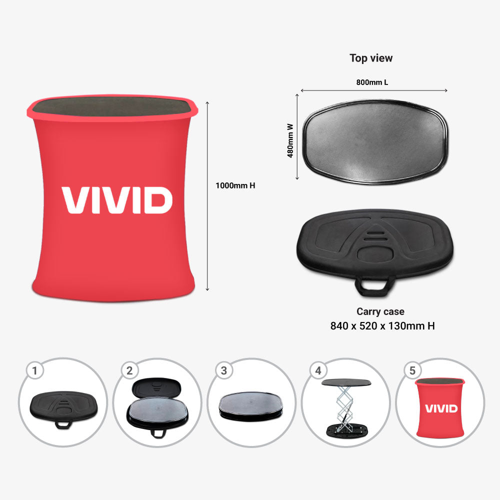 Pump Up Counters Promotional Counters VividAds.com.au