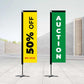 Replacement Fabric Flags Promotional Flags VividAds.com.au Rectangle Medium Single Sided
