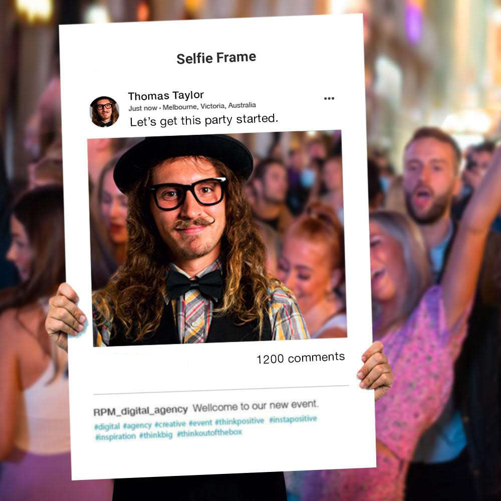 Social Media Selfie Frames Selfie Frame VividAds Print Room   