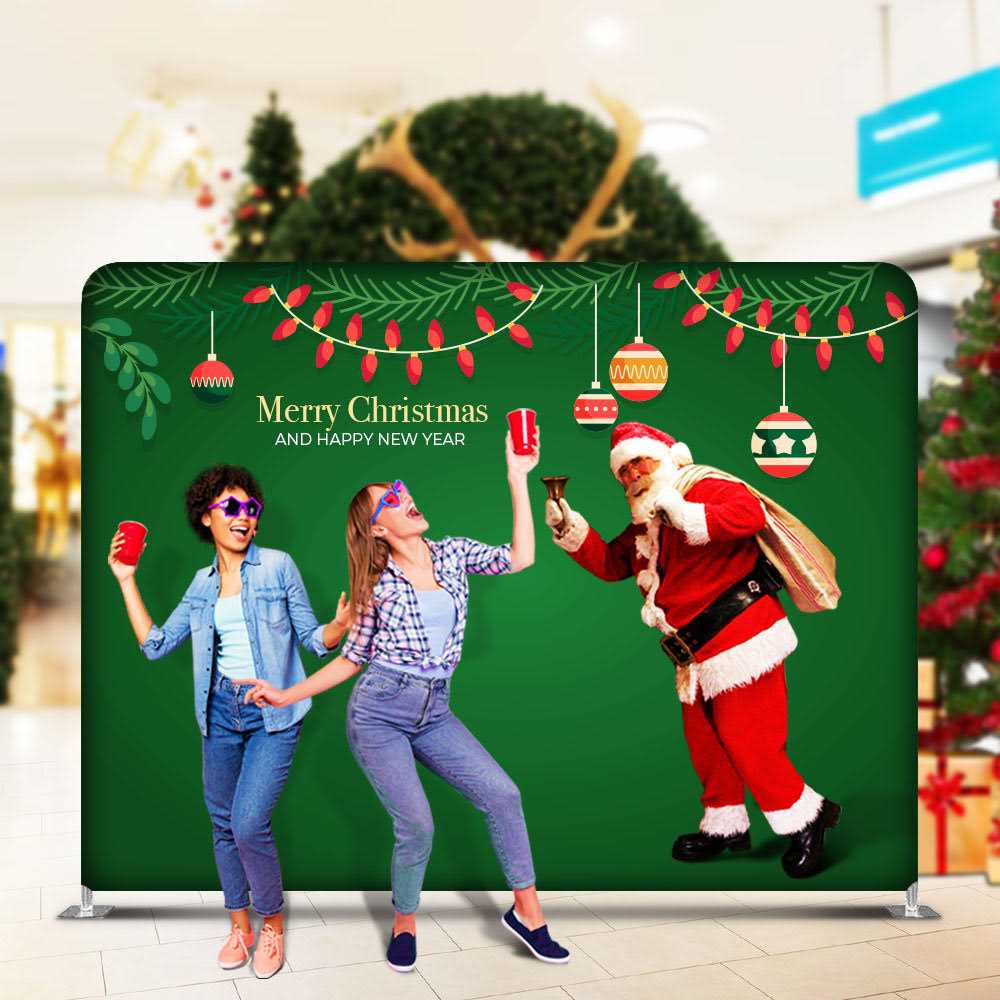 Straight Stretch Fabric Walls Slimline Displays VividAds.com.au Frame + Fabric + Case (D#617W8LT) 2980mm W  x 2300mm H Double Sided