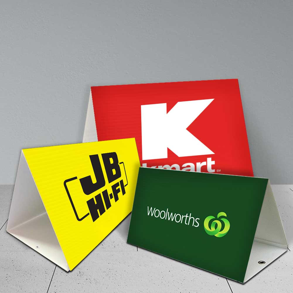 Triangle Signs | Corflute Triangle Signs | Custom Printed in 24hrs ...