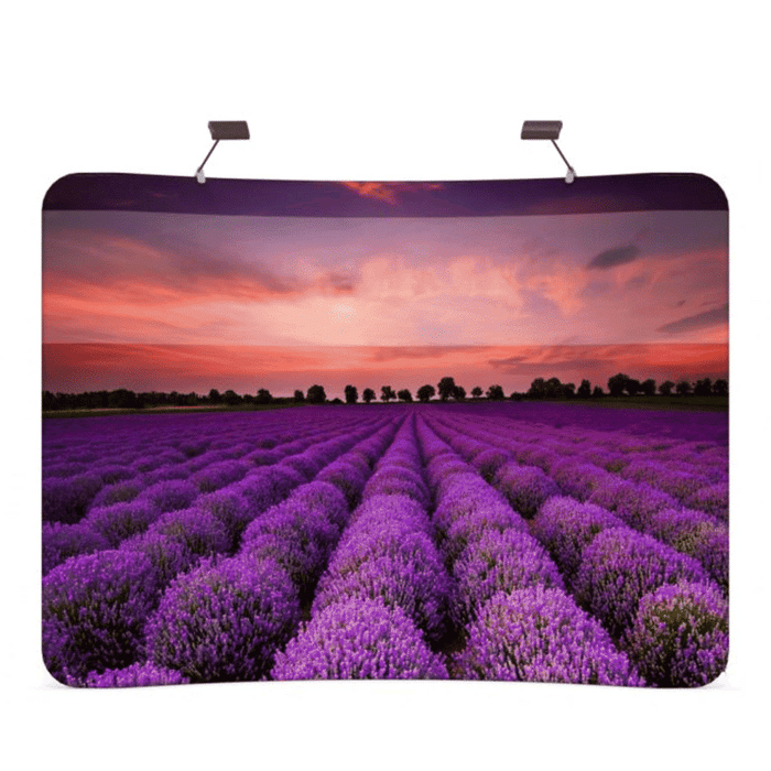 RP Skin - Curved Stretch Fabric Walls Pop Up Displays Vivid Ads