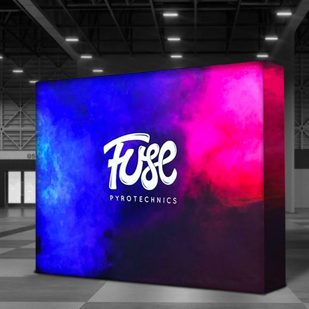 Pop Up Light Box Wall Backlit Displays Hawk Frame + Fabric + Case 2980mm W x 2300mm H (OUT OF STOCK) Single Sided