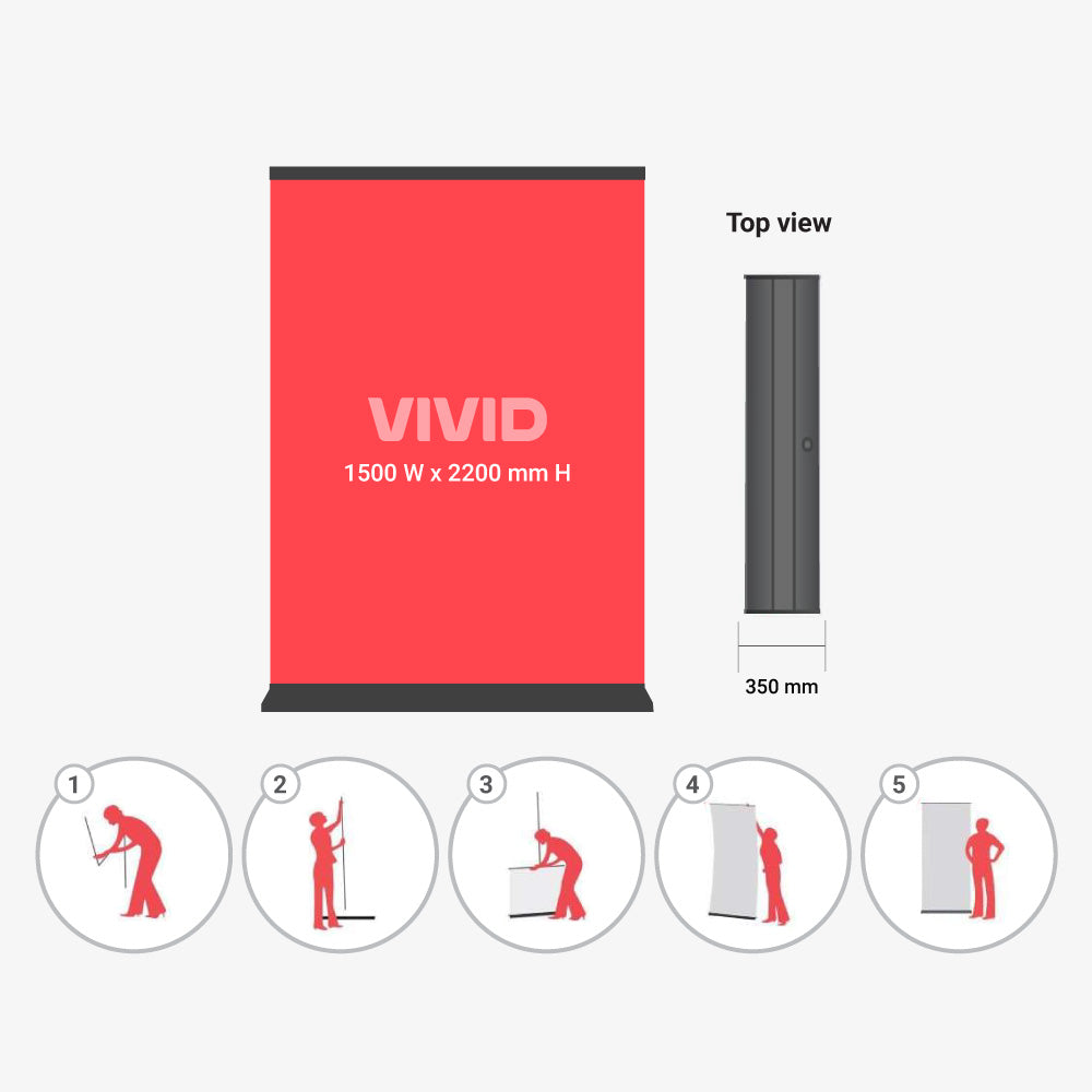 Extra Wide Pull Up Banners Pull Up Banners VividAds Print Room   