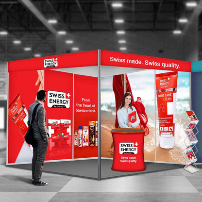 Octanorm Infills Shell Scheme Graphics VividAds Print Room 960mm W x 2400mm H Single Sided Velcro Dots