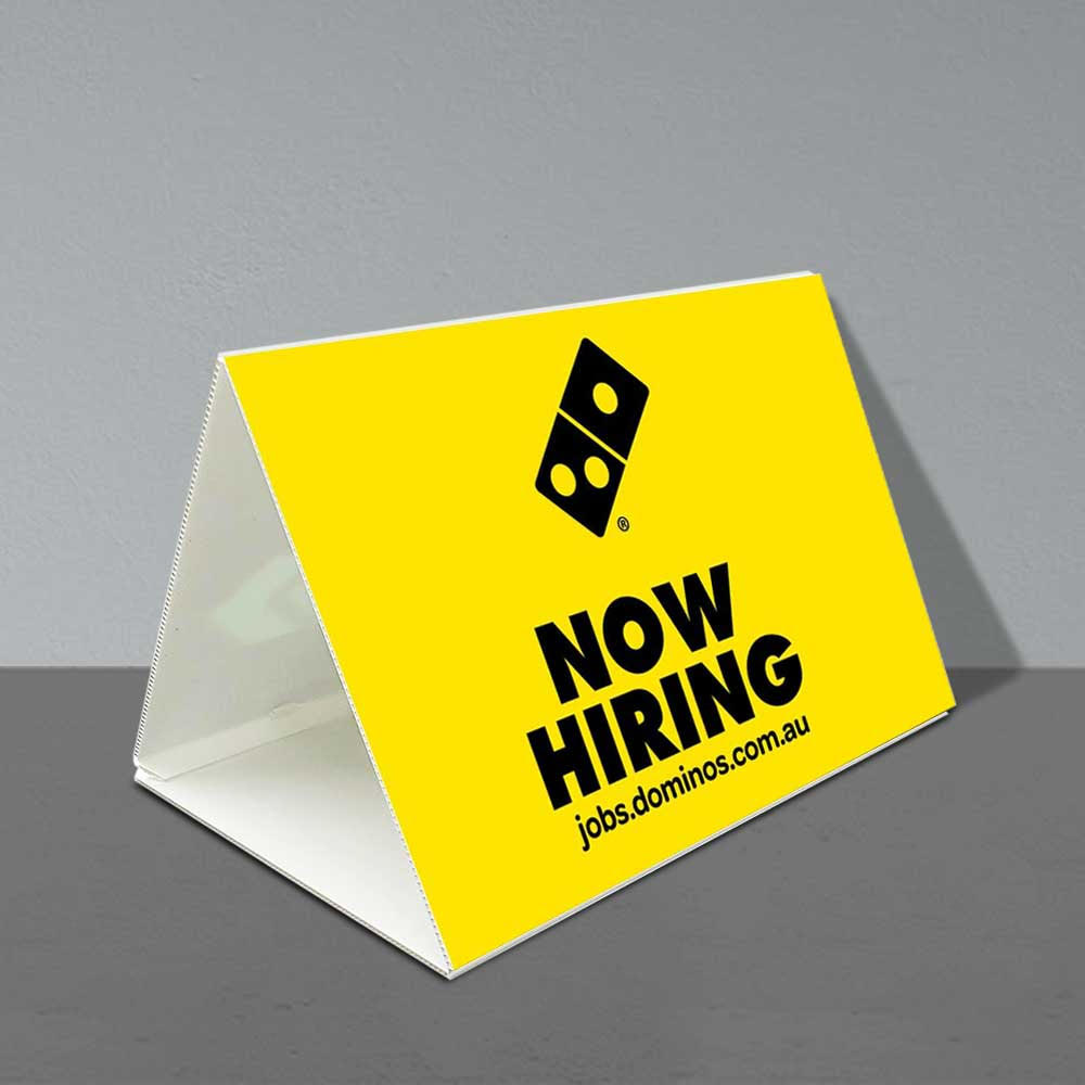 Triangle Signs | Corflute Triangle Signs | Custom Printed in 24hrs ...