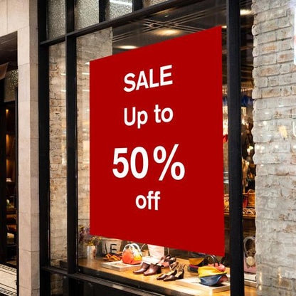 Custom Window Decals | Window Graphics Stickers VividAds Print Room 600mm W x 600mm H Vinyl for Outside of Window (Gloss Finish) Outside-Glass (Decals cling on the back)